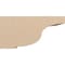 Ekena Millwork 12"W x 24"D x 12"H Wide Van Buren Rough Cedar Woodgrain TimberThane Corbel, Primed Tan CORUR12X24X12VANRCPR - alternate 5